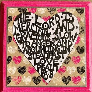 One of a kind handmade scripture art